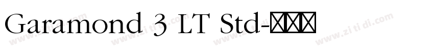 Garamond 3 LT Std字体转换